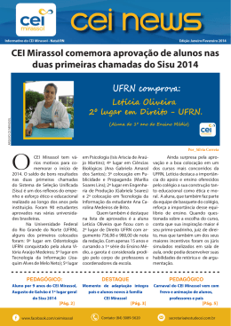 Edi&ccedil;&atilde;o Janeiro/Fevereiro/2014