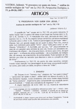 E procurava ver quem era Jesus