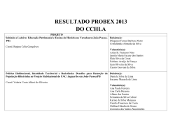 Resultado - CCHLA - Universidade Federal da Para&iacute;ba