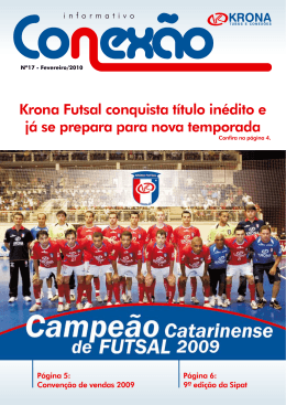 Krona Futsal conquista t&iacute;tulo in&eacute;dito e j&aacute; se prepara para nova
