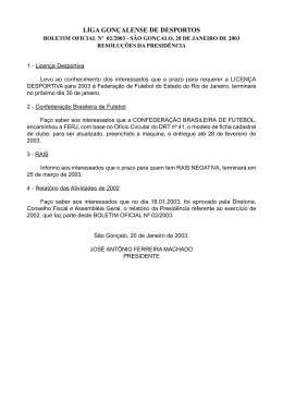 LIGA GONÇALENSE DE DESPORTOS