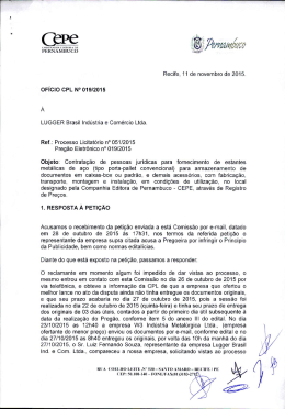 OFICIO CPL 019-2015 - RESPOSTA PETIÇÃO LUGGER (1)