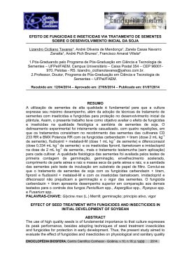 efeito de fungincidas - Centro Cient&iacute;fico Conhecer