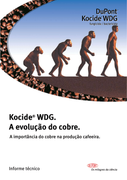 Kocide® WDG. A evolução do cobre.