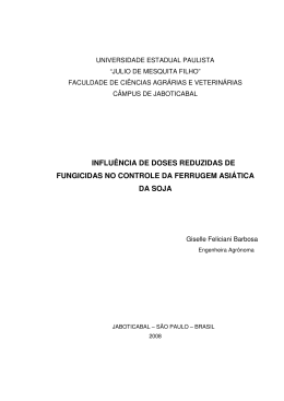 influ&ecirc;ncia de doses reduzidas de fungicidas no controle da