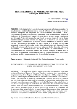 EDUCA&Ccedil;&Atilde;O AMBIENTAL E A PROBLEM&Aacute;TICA