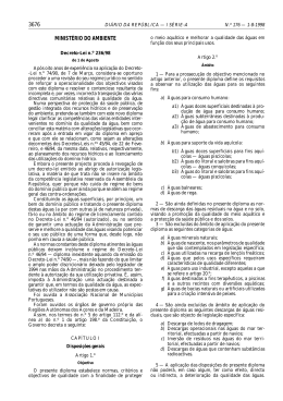 Decreto-Lei 236/98 - Direcção Regional de Agricultura e Pescas do