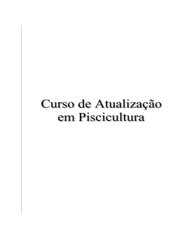 Apostila Esalq: Curso Atualiza&ccedil;&atilde;o em Piscicultura pdf