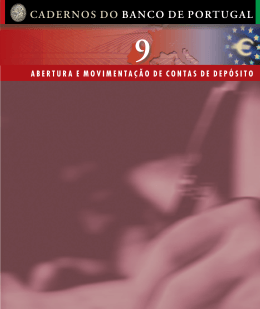 Abertura e Movimenta&ccedil;&atilde;o de Contas de Dep&oacute;sito