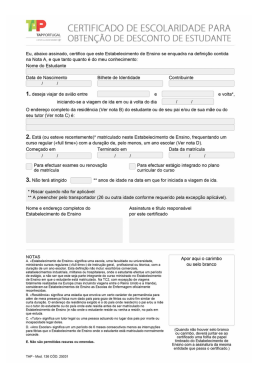 w CERTIFICADO DE ESCOLARIDADE PARA