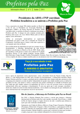 Prefeitos pela Paz - 2020 Vision Campaign