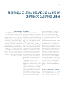 SEGURAN&Ccedil;A COLETIVA: DESAFIOS NO &Acirc;MBITO DA