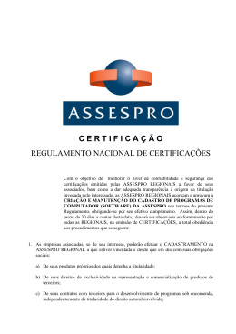 Regulamento - Assespro-RJ