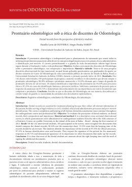 Portuguese - Revista de Odontologia da UNESP