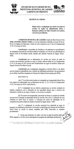 estado de mato grosso do sul - Prefeitura Municipal de Lad&aacute;rio