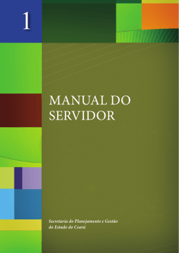 MANUAL DO SERVIDOR - Gestão do Servidor