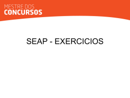 SEAP - EXERCICIOS - Mestre dos Concursos