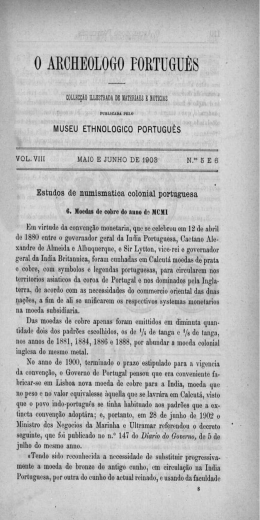 Estudos de numism&aacute;tica colonial portuguesa