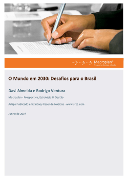 O Mundo em 2030: Desafios para o Brasil