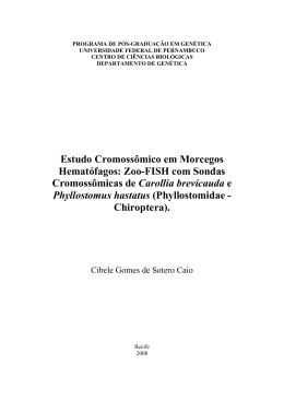 Estudo Cromoss&ocirc;mico em Morcegos Hemat&oacute;fagos: Zoo