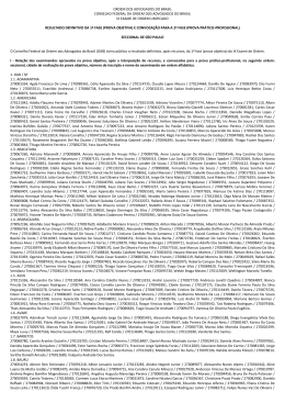 ORDEM DOS ADVOGADOS DO BRASIL