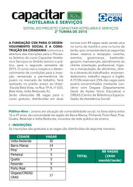 HOTELARIA E SERVI&Ccedil;OS