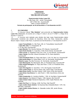 PLANO DE OPERA&Ccedil;&Atilde;O - Lopes Supermercados
