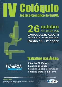 IV Colóquio Técnico-Científico do UniFOA
