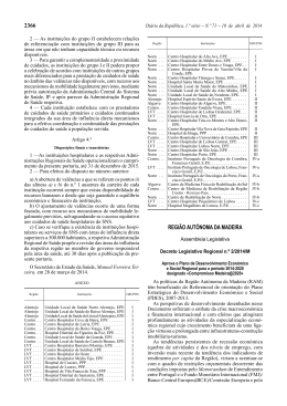 Decreto Legislativo Regional n.º - Instituto de Desenvolvimento