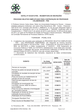 reabertura das inscri&ccedil;&otilde;es