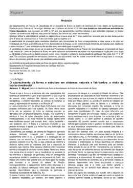 Página 4 Geoboletim - Universidade de Évora