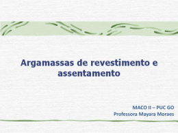 Argamassa de revestimento