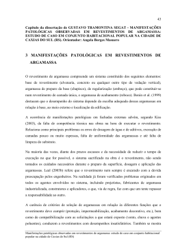 3 manifestações patológicas em revestimentos de argamassa