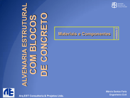 Alvenaria Estrutural com blocos de concreto - Materiais e
