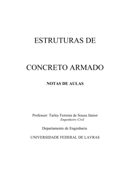 ESTRUTURAS DE CONCRETO ARMADO