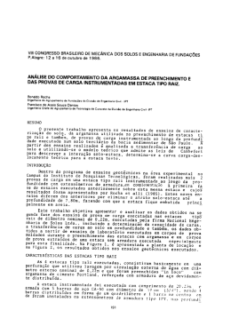 analise do comportamento da argamassa de