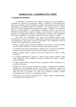 Estudo de Caso - Clinica M&eacute;dica