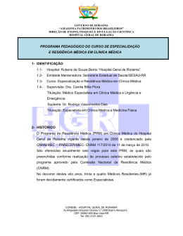 PROGRAMA PEDAG&Oacute;GICO DO CURSO DE