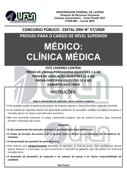 MÉDICO: CLÍNICA MÉDICA