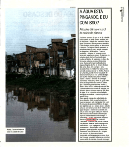 `A &Aacute;GUA EsT&Aacute; PiNoANDo. E Eu coM isso?