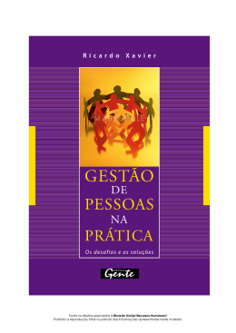 Gest&atilde;o de Pessoas na Pr&aacute;tica - Ricardo Xavier Recursos Humanos