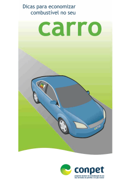 Dicas para economizar combust&iacute;vel no seu - CONPET
