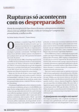 Rupturas s&oacute; acontecem com os despreparados!
