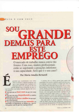 O mercado de trabalho nunca esteve tão frouxo. Com isso. muitos
