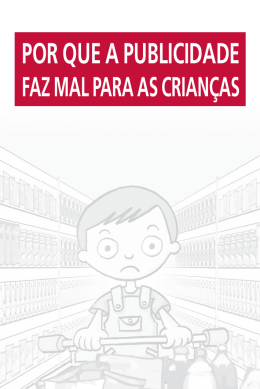 Por que a publicidade faz mal para as crian&ccedil;as