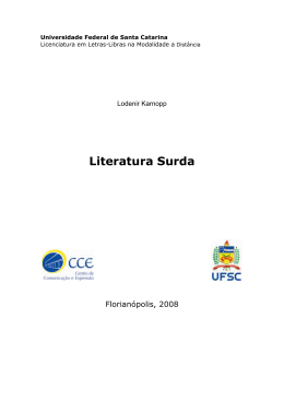 Literatura Surda Texto-Base - Portal Libras