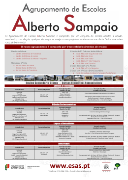 Proposta oferta 2014/2015 - Escola Secundária de Alberto Sampaio