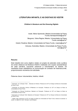 literatura infantil e as digitais do vestir