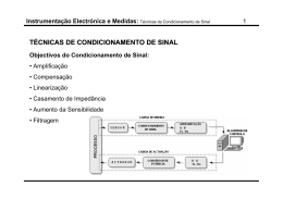 T&Eacute;CNICAS DE CONDICIONAMENTO DE SINAL