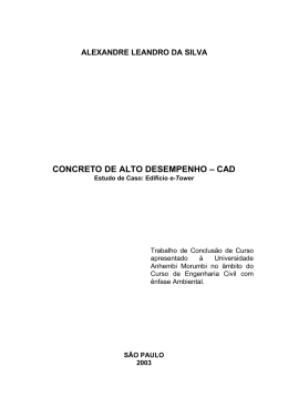 concreto de alto desempenho – cad